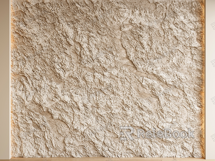 Rock wall rubble texture background wall model