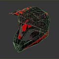 Black And Red Tactical Military Helmet With Ventilation System And Protective Gear Design