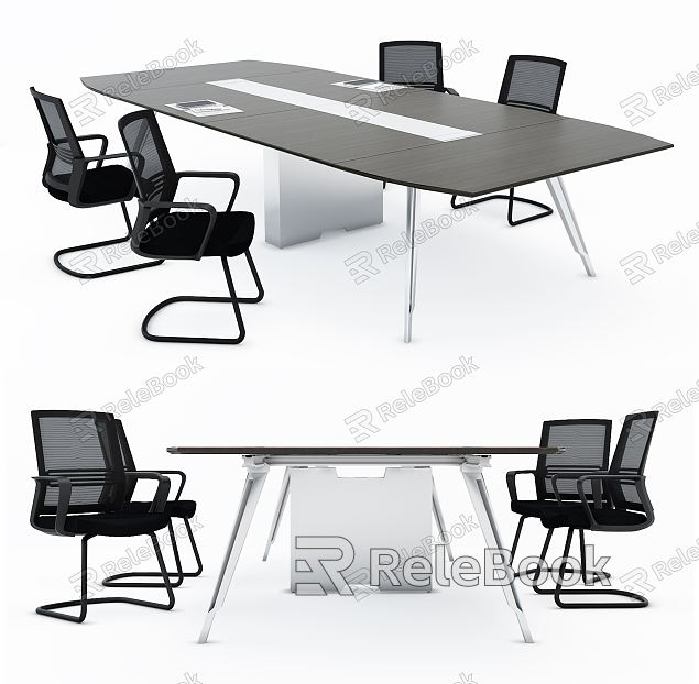 Modern Conference Table and Chair Conference Table model