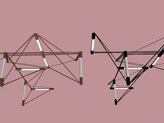 Modern special-shaped wall lamp chandelier wall lamp ceiling lamp 3d model