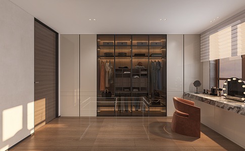 Modern Cloakroom 3d model