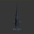 Realistic Hammerhead Shark 3D Model Showcasing Smooth Gray Surface And Lifelike Details