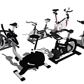 Various Fitness Equipment Including Exercise Bikes Elliptical Trainers and Strength Machines