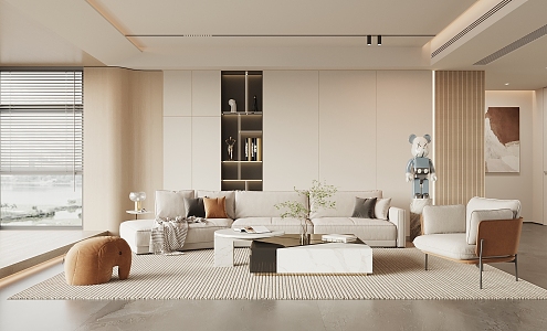 modern living room 3d model