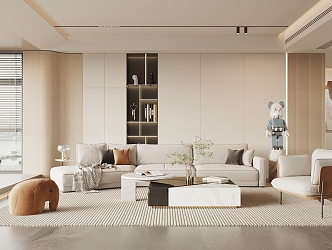 modern living room 3d model