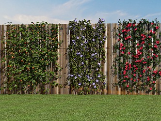 Modern Vine Plant Green Plant Wall Flower Creeper Wall Creeper 3d model