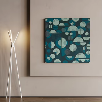 modern decorative painting 3d model