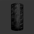 Motorcycle Tire With Black Rubber Tread And Alloy Wheel Rim Design
