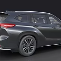 Gray Modern SUV With Sleek Front Grille Alloy Wheels And Body Lines