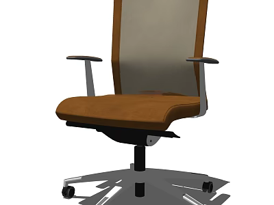 Ergonomic Office Chair With Mesh Back Adjustable Armrests And Swivel Base 3d model