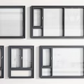 Windows casement windows floor-to-ceiling windows balcony windows aluminum alloy windows and doors and windows 3d model