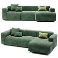 Modern Multi-Person Sofa Sofa Two-Person Sofa Casual Sofa Living Room Sofa Leather Sofa Corner Sofa 3d model