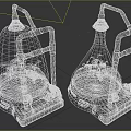 Agricultural Plant Growth Equipment With Glass Domes Metal Frames and Pipes for Indoor Cultivation