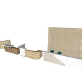 Reception Desk Front Desk Bar 3d model