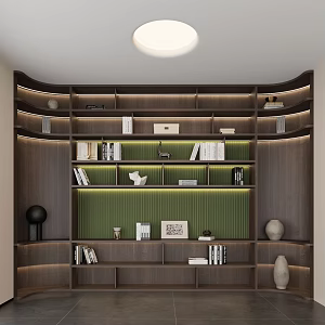 Modern Bookcase Study Bookcase Office Bookcase Living Room Bookcase Full Wall Bookcase Open Bookcase 3d model