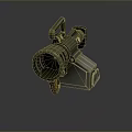 Modern Tactical Weapon Featuring Metallic Launcher Barrel And Stable Base Structure Design 3d model