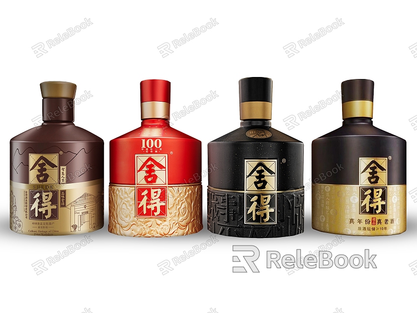 Wanted Liquor Bottle Liquor Liquor Liquor Bottle Liquor Jar Liquor Maotai Luzhou Laojiao High-grade Liquor model