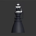 Industrial Mechanical Device With Conical Base Top Knob And Metal Connecting Parts