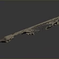 Detailed Full Body Horse Skeleton Anatomical Model Display On Gray Background