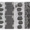 Modern Green Slab Path Stone Path Slab Ting Step 3d model