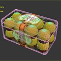Ferrero Rocher Chocolate in Transparent Box with Multiple Golden Wrapped Balls and Orange Accents