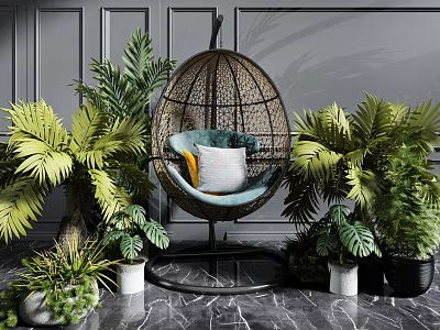 modern chair hammock 3d model modern chair hammock 3d model