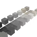 Circular Architectural Components Featuring Stacked Base Arched Metal Frame and Textured Gray Wall