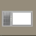 White Wall Mounted Radiator With Integrated Light Panel And Grille Design