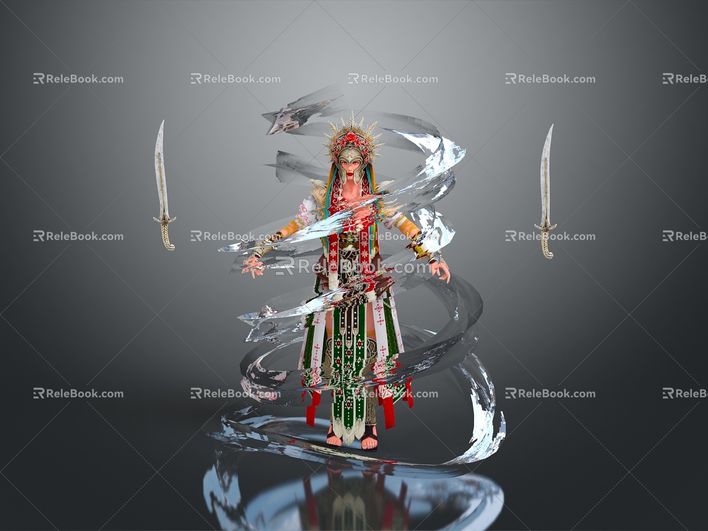 Female Elf Cartoon Witch Magic Witch Magic Girl Magician Elf Mage Warlock Wizard 3d model