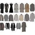 Stylish Women's Clothes in Casual and Elegant Styles with Various Colors Hanging on Hangers