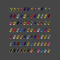 Colorful Mini Toy Cars In Various Colors Arranged Neatly On White Surface