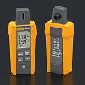 Industrial Handheld Measuring Device With Digital Display Yellow Gray Design And Portable Casing