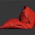 Red Durable Foldable Fabric Mat Featuring Straps And Metal Buckles