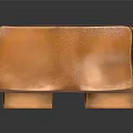 Durable Brown Leather Bag With Two Front Pockets And Classic Design