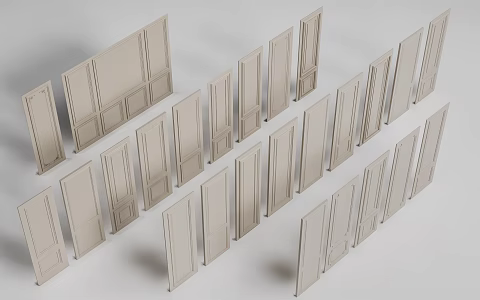 European-style wall panel European-style line European-style gypsum board 3d model