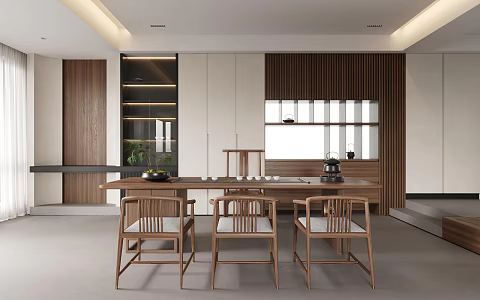 Modern Tea Room 3d model