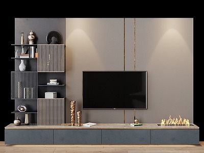 Modern TV Background Wall TV model