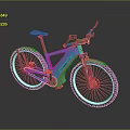 Modern Teal Electric Bicycle With Sleek Frame And White Rimmed Wheels
