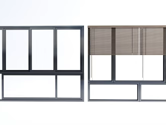 Modern casement windows floor-to-ceiling windows doors and windows balcony windows balcony floor-to-ceiling windows aluminum alloy windows sliding windows 3d model