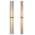 Modern Elegant Wall Sconce With White Shade And Gold Metal Accent For Interior Lighting