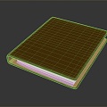 Book notebook document realism 3d model