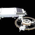 Modern Lunar Base Space Equipment 3d model