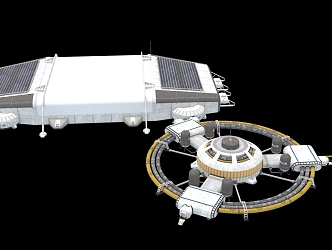 Modern Lunar Base Space Equipment 3d model