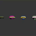 Colorful Gem Shaped Household Decorative Items With Various Shapes And Bright Colors For Home Decor