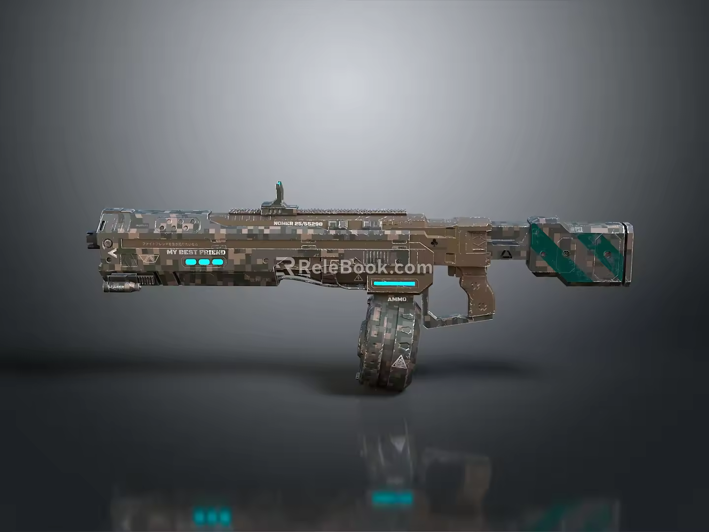 Science Fiction Firearms Next Generation Firearms Science Fiction Game Gun Game Firearms Game Gun Concept Gun Laser Gun 3d model