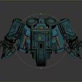 Mech Warrior Mech Soldier Machine Battlearm Mechanical Battlearm Machine Fighter Robot 3d model