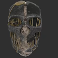 Game and Movie Character Steampunk Mask with Metal Gears and Leather Straps