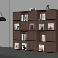 Middle Style Bookcase 3d model