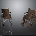 Modern And Vintage Wheelchairs Featuring Metal Frames And Wooden Seats