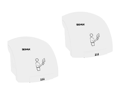 SONIK Efficient Modern Automatic Hand Dryers For Daily Bathroom Electrical Appliances 3d model